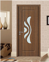 Cerarock PVC MDF Door for Bathroom toliet design with glass on sale on China WDMA