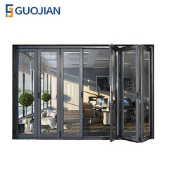 Cheap interior double glazed accordion sliding folding glass doors on China WDMA