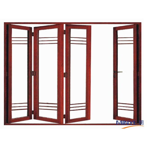 China MINYI High Quality 3 rail sliding folding bifold door on China WDMA on China WDMA