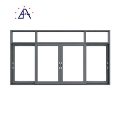 China Supplier tempered glass thermal break sliding aluminum window with screen on China WDMA