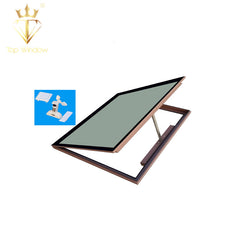 China Waterproof Manual Automatic Aluminum Skylight Awning Blinds Glass Roof Window Roof Skylight on China WDMA