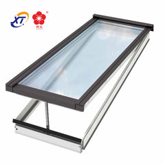 China factory finished white color painting large glass panel window awning window aluminium top hung casement windows on China WDMA