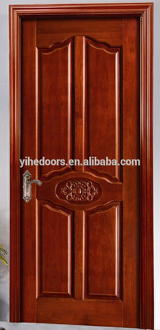 China hot sale pane wood door/panel solid door/plain wood bedroom door on China WDMA