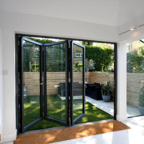 China made High quality aluminum folding glass patio door with good price on China WDMA