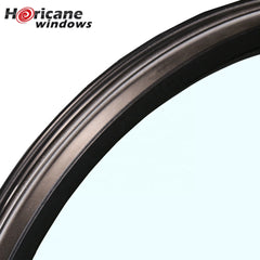 China makers high-end custom aluminum round fixed glass panel thermal break windows on China WDMA