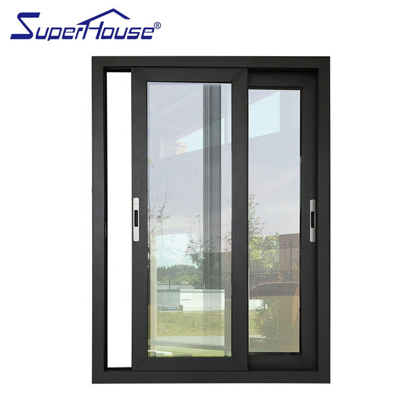 China manufacturer supply USA standard black aluminum glass windows on China WDMA