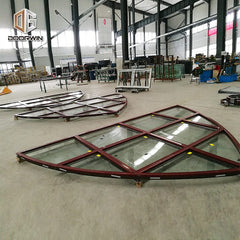 Chinese factory wholesale wood grain aluminium windows with built in shutters on China WDMA