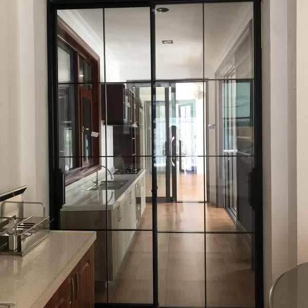 Chinese slim soundproof 4 panel aluminium glass sliding patio door on China WDMA