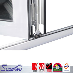 Coastal Storm Resistance Aluminium soundproof outdoor folding door prices glass american door on China WDMA