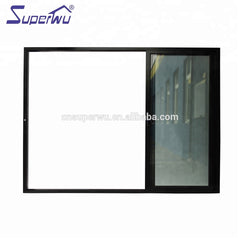 Commercial and Home 3 panel tempered safety glass aluminium profile sliding door on China WDMA