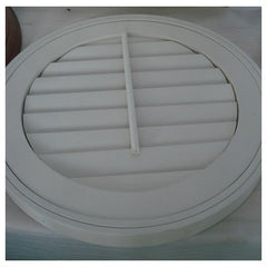 Custom Plantation Shutter for Half-Circle Window