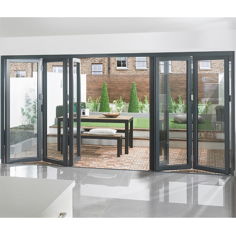 Customized aluminium thermal break sliding casement door bi folding on China WDMA