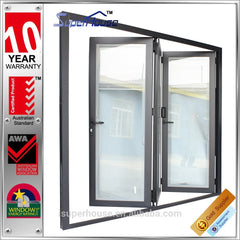 Customized bifold door interior glass doors with internal blinds on China WDMA