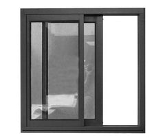 Customized factory AS2047 Aluminium window manufacturer frosted glass commercial apartment sliding window