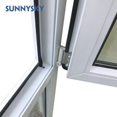 Customized j channel design vinyl upvc sliding glass color window