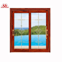 Direct Sale horizontal grain printed aluminum alloy aluminum screen glass folding Aluminum Sliding Door on China WDMA