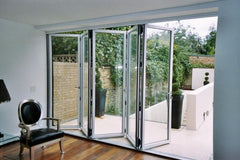 Doha Safety Soundproof Indoor Living Room Bi Bifold Door Accordion Interior Glass Aluminum Folding Doors on China WDMA