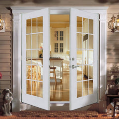 Double Glass Front Aluminium Out Swing Patio Doors Residential Exterior French Casement Door Price on China WDMA