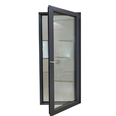 Double Glazed Thermal Break French Aluminum Casement Door on China WDMA