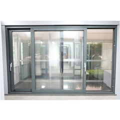 Double Glazing Aluminum Profile Lift and Sliding Door/Thermal Break Double Sliding Door/Window on China WDMA