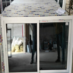 Double Panel Tempered Glass Low-E PVC Frame Horizontal Slider Window on China WDMA