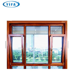 Double glazed energy efficient aluminium windows & doors UPVC tilt and turn window on China WDMA