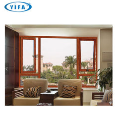 Double glazed energy efficient aluminium windows & doors UPVC tilt and turn window on China WDMA