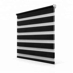 Double layer Day and Night Indoor Shade Window Manual Zebra Blinds Shade Dual Roller Blinds on China WDMA