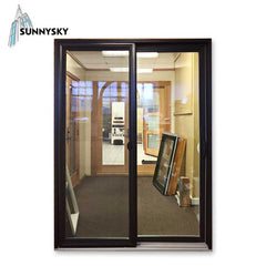 Dubai wholesale competitive price Newzealand &Singapore exterior commercial aluminum sliding glass door on China WDMA