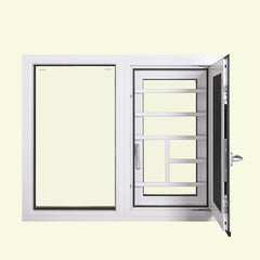 EEHE Thermal Break Profile Heat Insulation Tempered Glass Security Aluminum Window Price on China WDMA