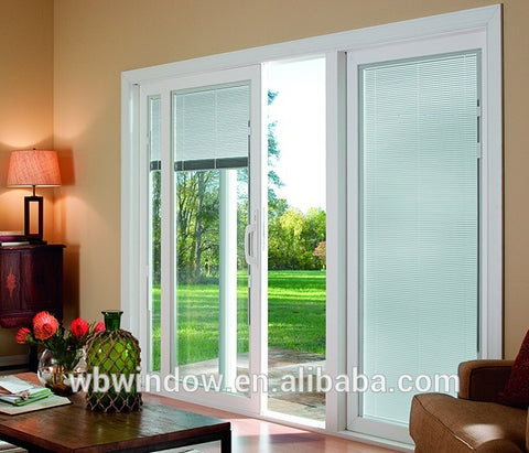 Energy saving UPVC window with blinds,window glass with blinds inside on China WDMA