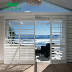 European standard insulated summer & winter security sliding plantation window shutters on China WDMA