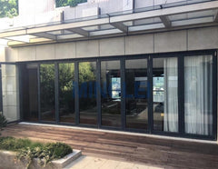 Exterior aluminium folding patio accordion glass doors on China WDMA