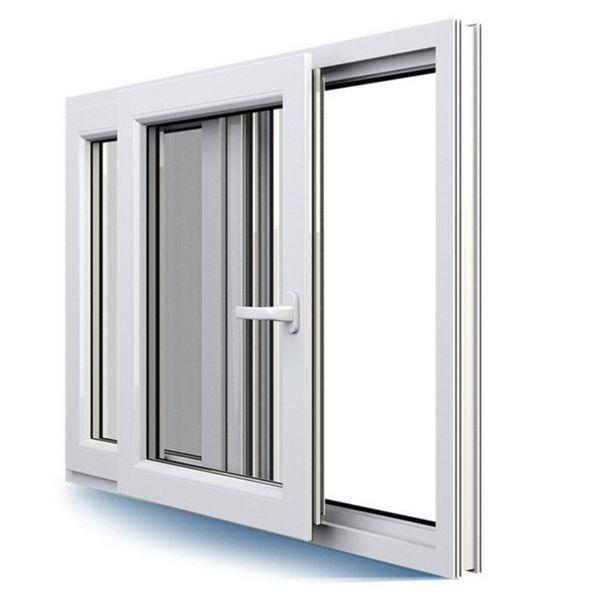 Factory High quality low price upvc material Casement Transom Window upvc profiles windows plastic Pvc frame glass window on China WDMA