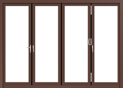 Factory custom lowes double glass insert interior aluminium extrusion profile bifold doors on China WDMA