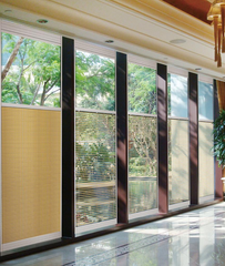 Factory direct sale large windows with built in blinds UB6289 on China WDMA