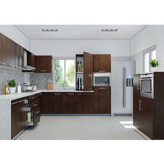 Factory prices new low cost mdf kitchen cabinet and waterproof cabinet doors on China WDMA