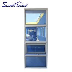 Florida Approval FL23013 hurricane proof impact resistance aluminium awning windows on sell on China WDMA