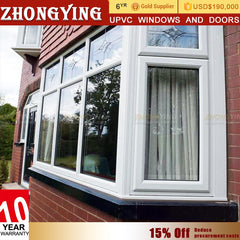 French Exterior Upvc Eco-friendly Plastic Window Kinbon Frame Soundproof House White Hinx Pretty Shutter Hung And Pvc Door on China WDMA