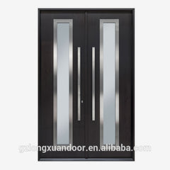 Frosted glass double wooden door indian door designs double doors on China WDMA