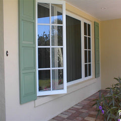 Gaoming Australia standard hinged windows double glass black vinyl windows casement window for decoration