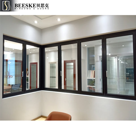 Good Quality Easy Install Standard Size Breathable Aluminum Frame Sliding And Folding Window on China WDMA