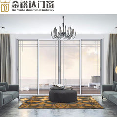 Guangdong foshan factory supply narrow narrow side sliding door frame kitchen aluminum frame glass door on China WDMA