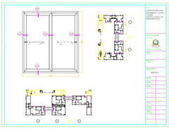 WDMA 96x80 sliding patio door impact hot sale