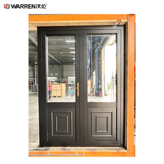 36 inch Double French Door With Black Glass Double Doors Interior