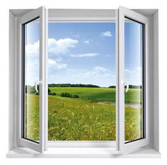 WDMA promotional high quality european style plastic casement window pvc windows for home