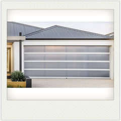 China WDMA Low price residential automatic black aluminum benefit glass sectional garage door