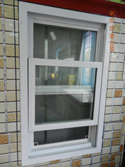 WDMA American Style UPVC Double Hung Windows Vertical Sliding White Vinyl Window Made In China