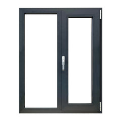 WDMA NAMI Certificate  window with  safety tempered with double glazing black thermal break aluminium tilt & turn window