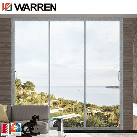 Double sliding shower door french slide door balcony aluminum interior doors